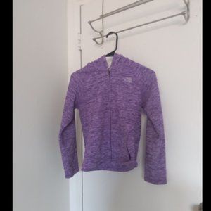 THE NORTH FACE GIRLS FLEECE HOODED JACKET Sz 10-12